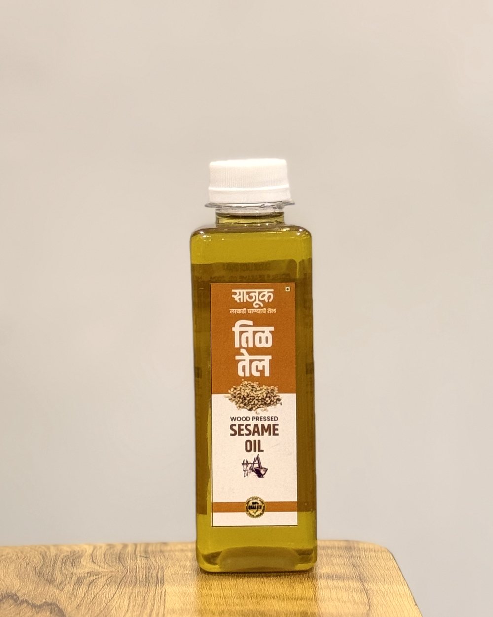 Sajook wood-pressed black sesame oil