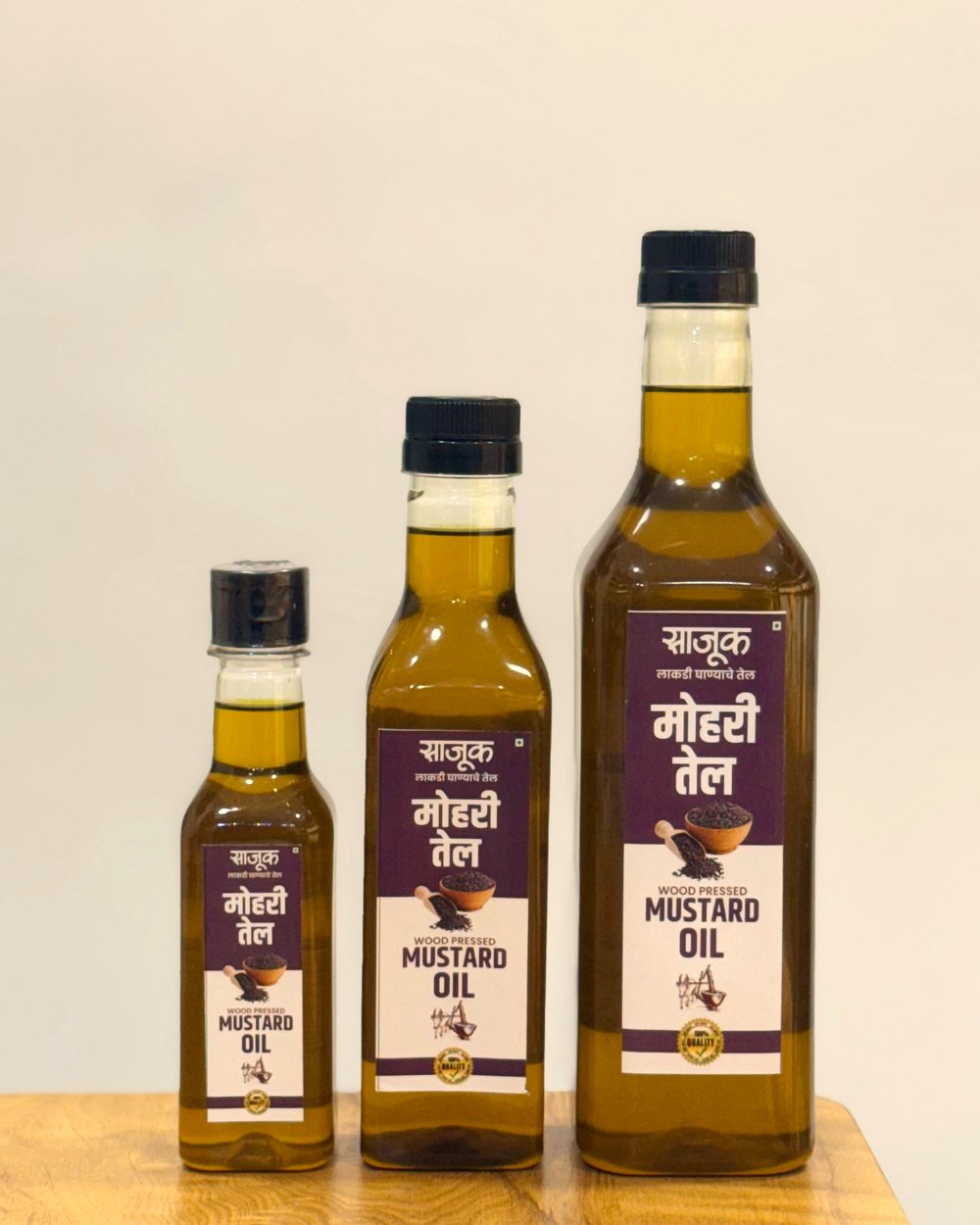 Sajook wood-pressed mustard oil